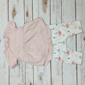 Petit Lem Flamingo Outfit 6M